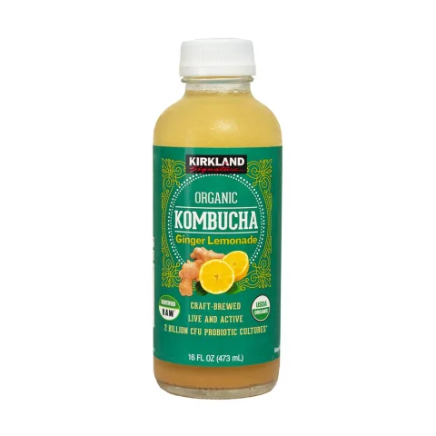 Kirkland Signature Organic Ginger Lemonade Kombucha 8 Units / 473 mL