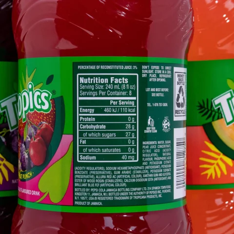 Tropics Assorted Juices 4 Units / 2 L