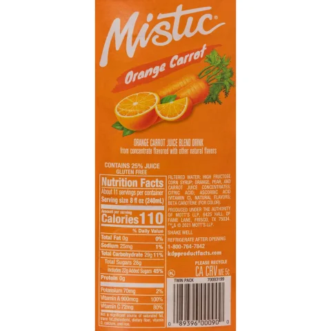Mistic Orange Juice with Carrot 2 Units / 2.54 L