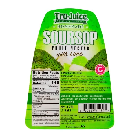 Tru Juice Soursop and Lemon Nectar 3.78 L