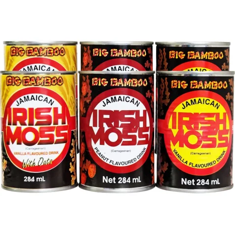 Big Bamboo Assorted Flavor Irish Moss Drink 6 Units / 284 mL