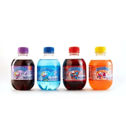 Chubby Carbonated Drink with Assorted Flavors 24 Units / 250 mL