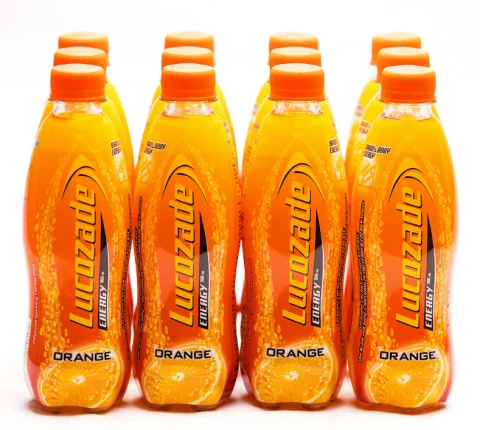 Lucozade Orange Energy Drink 12 units / 360 mL