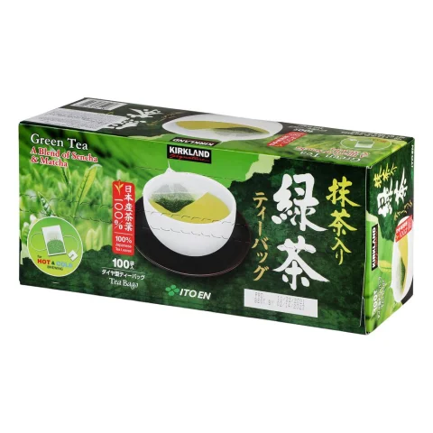 Kirkland Signature Green Tea Blend of Sencha & Matcha 100 Units
