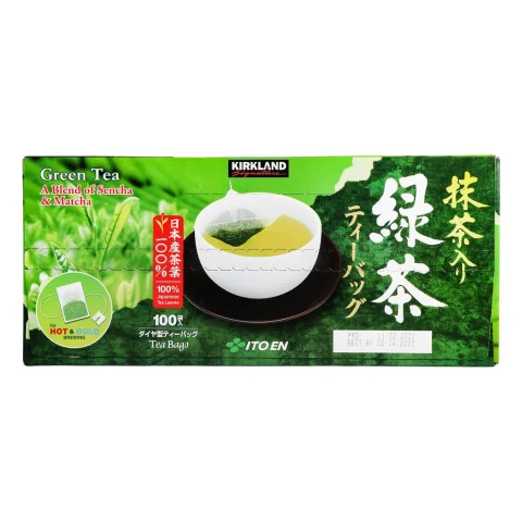 Kirkland Signature Green Tea Blend of Sencha & Matcha 100 Units