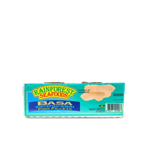 Rainforest Frozen Basa Fillet Case 4.5 kg / 10 lb
