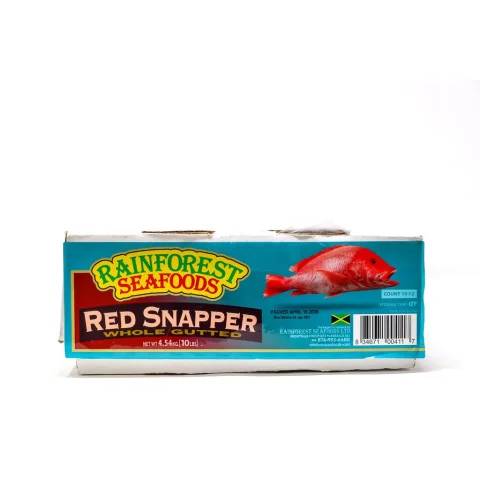 Rainforest Frozen Red Snapper Case 4.5 kg / 10 lb