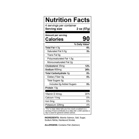 Hickory House Smoked Salmon 2 Units / 227 g