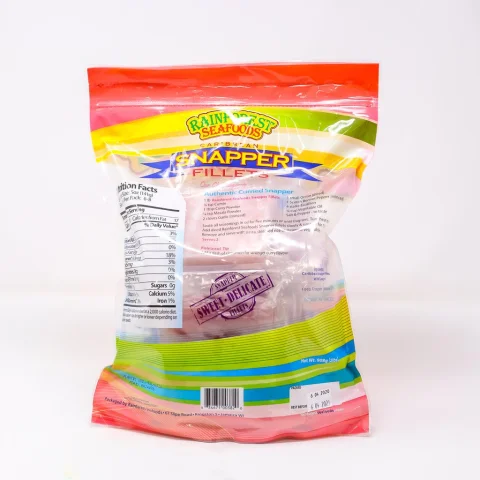Rainforest Frozen Caribbean Snapper Fillet Bag 908 g / 2 lb
