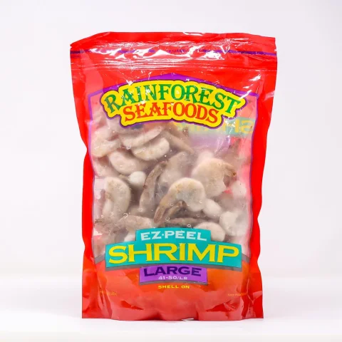 Rainforest Frozen EZ Peel Shrimp 41-50 Bag 908 g
