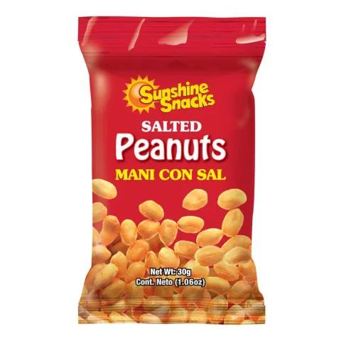 Sunshine Snacks Salted Peanuts 24 Units / 30 g / 1.06 oz
