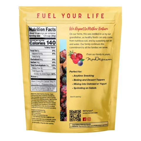 Mariani Dried Red Fruit Mix with Cherries, Blueberries, and Strawberries 567 g