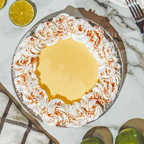 Member's Selection Lemon Pie Covered with Vanilla Glaze Freshly Baked