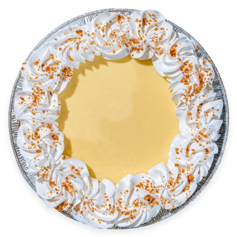 Member's Selection Lemon Pie Covered with Vanilla Glaze Freshly Baked