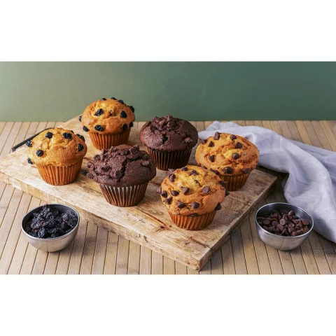 Member's Selection Freshly Baked Assorted Vanilla and Chocolate Muffins 6 Units