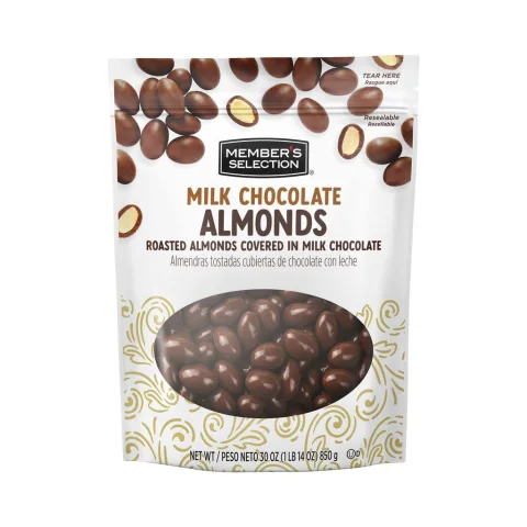 Member's Selection Milk Chocolate Covered Almonds 850.5 g / 30 oz