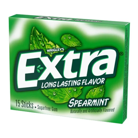 Wrigley's Extra Spearmint Sugar-Free Gum 10 Packs 37.5 g / 1.32 oz