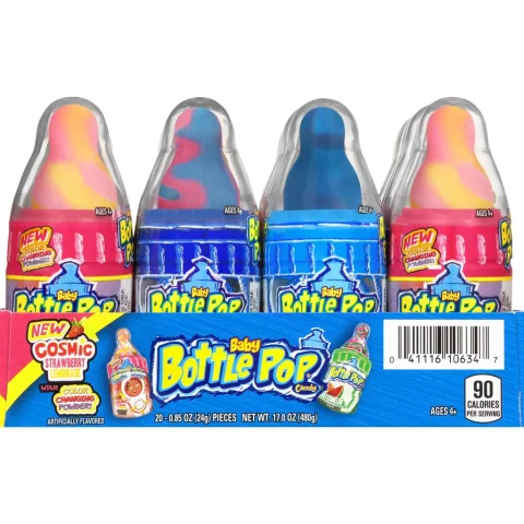 Baby Bottle Pop Assorted Flavor Sweet Powder Candies 20 Units / 24 g / 0.85 oz