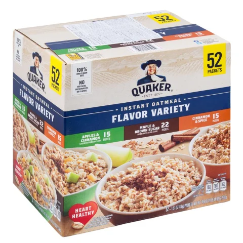 Quaker Instant Oatmeal 52 Units / 43 g / 1.51 oz