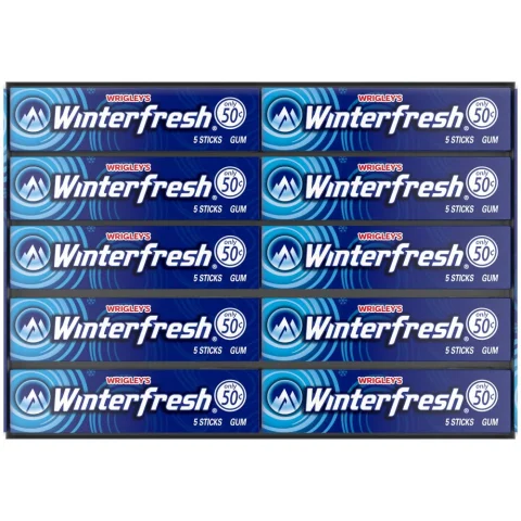 Wrigley's Winterfresh Chewing Gum 5 Sticks Per Pack