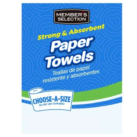Member's Selection Strong and Absorbent Paper Towels 8 Units / 200 Sheets