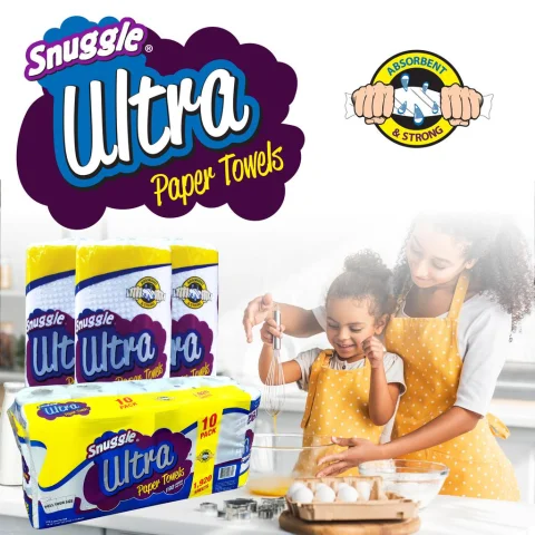Snuggle Paper Towels 10 Units / 192 Sheets