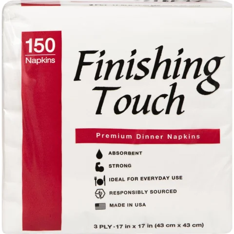 Finishing Touch Premium Dinner Napkins 150 Units