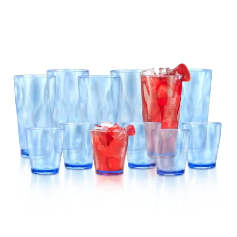 CreativeWare Acrylic Tumbler Set 12 Pieces