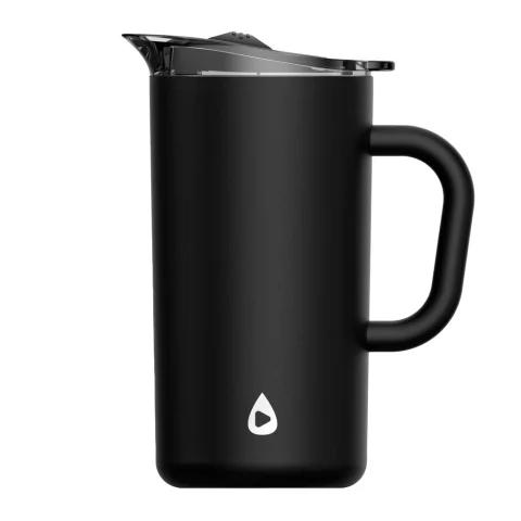 Refreshed Stainless Steel Pitcher with Handle and Lid 1.98 L / 66.95 oz