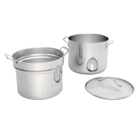 Member’s Selection 3-Piece Stockpot with Strainer Set