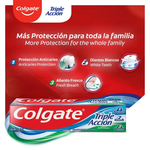 Colgate Triple Action Toothpaste with Anticaries Formula 4 Units / 189 g