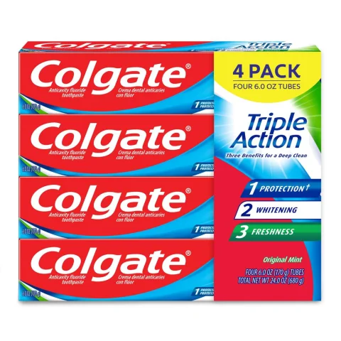Colgate Triple Action Toothpaste with Anticaries Formula 4 Units / 189 g