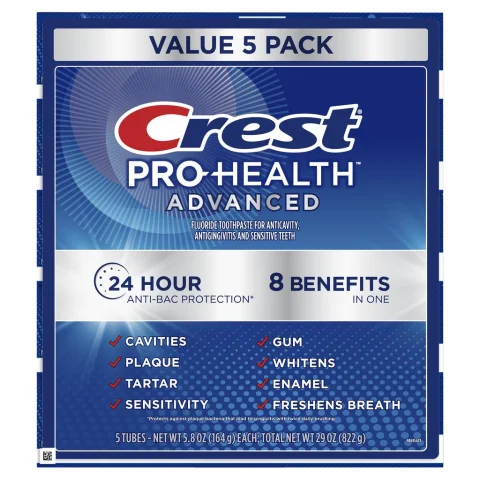 Crest Pro Health Advanced Toothpaste for Sensitive Teeth 5 Units / 164 g / 5.8 oz
