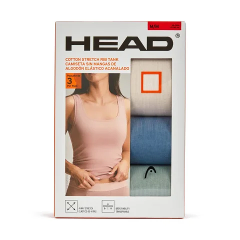 Head Women's Sleeveless T-Shirt 3-Pack