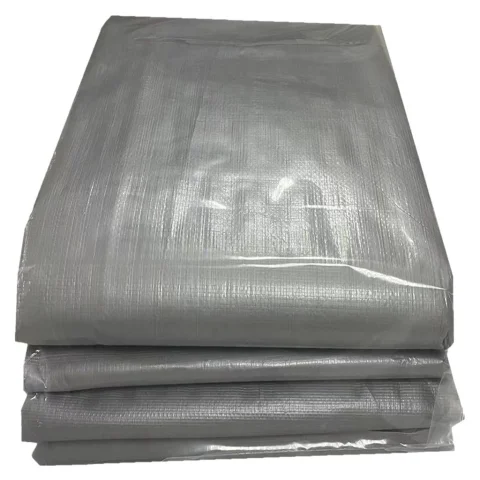 Grey Polyethylene Tarpaulin High Resistance 2 Units