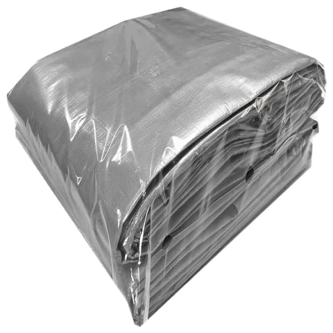 Grey Polyethylene Tarpaulin High Resistance 2 Units