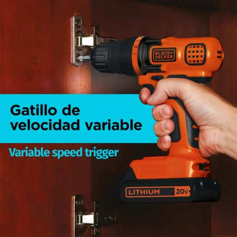 Black and Decker Wireless Impact Drill and Screwdriver Kit