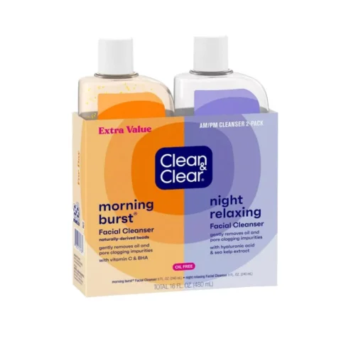 Clean & Clear Day-Night Facial Cleansers 2 Units / 240 mL