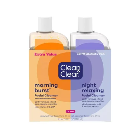 Clean & Clear Day-Night Facial Cleansers 2 Units / 240 mL